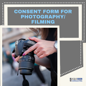 Consent Form for Photography and Filming