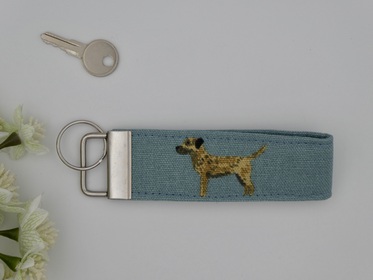 Blue Border Terrier Key Fob, Sophie Allport Design