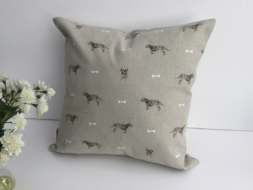 Border Terrier Dog Cushion with  Inner Pad