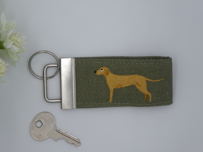 Labrador Key Fob, Yellow Lab Keyring